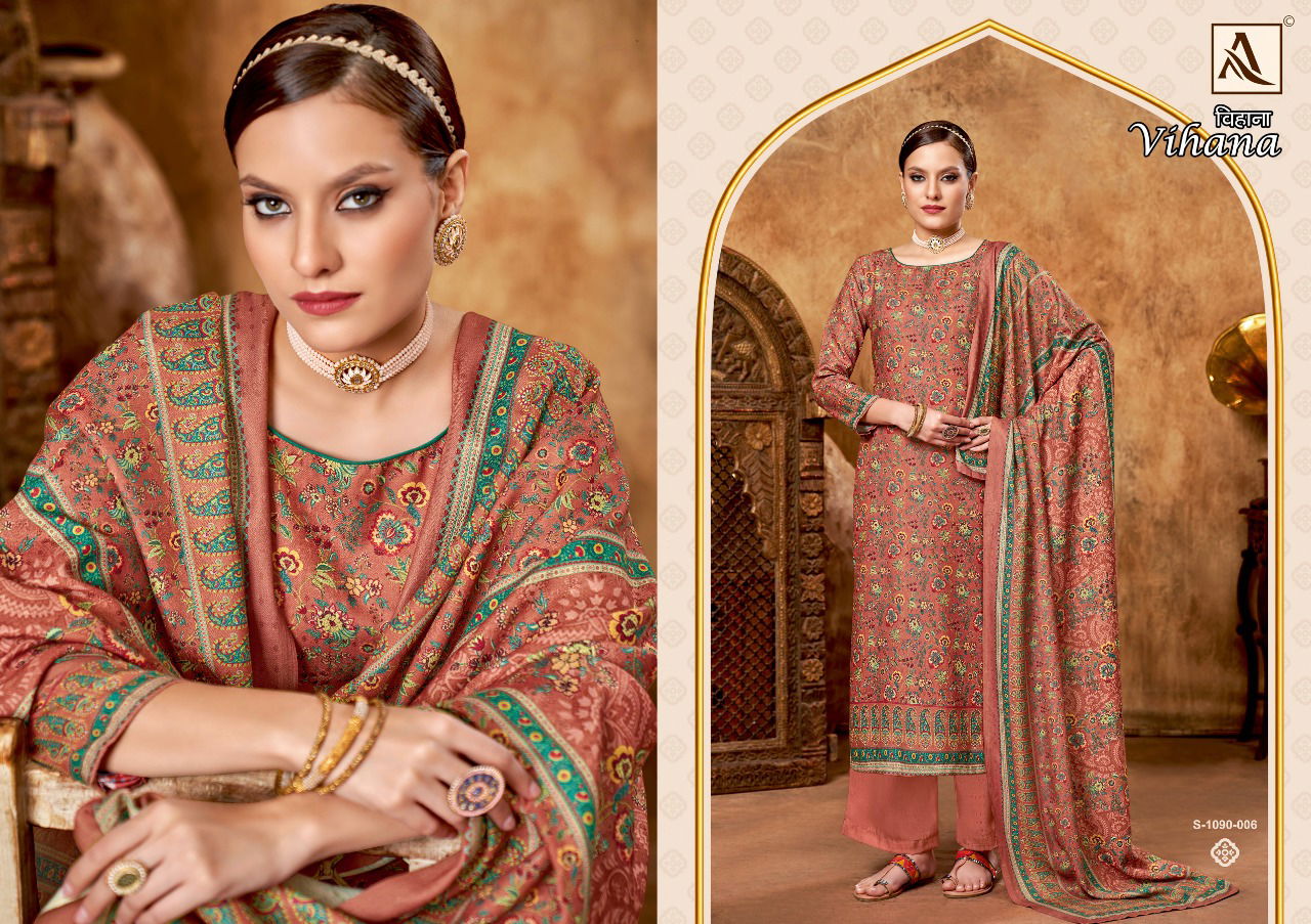 Alok Vihana Pashmina Wholesale Dress Material Collection